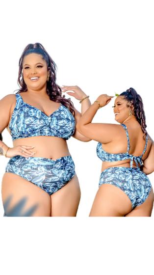 Imagem de Conjunto Biquini Plus Size Sustentação Alça Regulagem