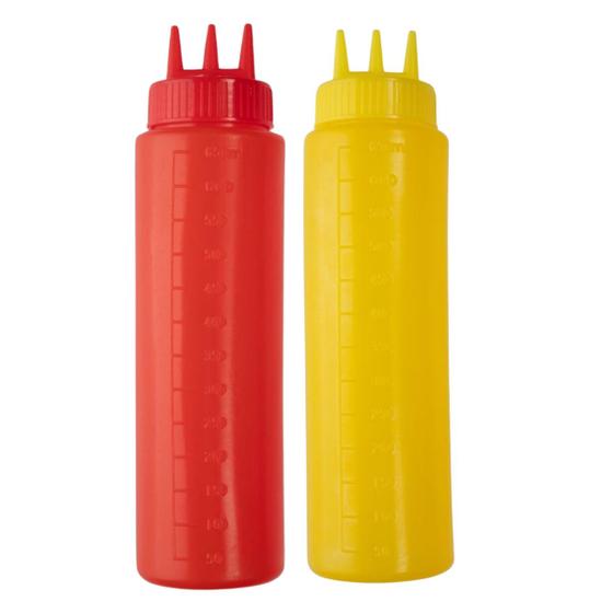 Imagem de Conjunto Bisnagas 2 Uni Para Molho Pontas Diferente Plástico