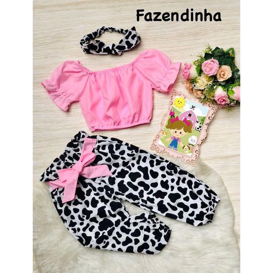 Imagem de Conjunto Blogueirinha Roupa De Menina Infantil Mini Diva Modinha Blogueira Baby Infantil