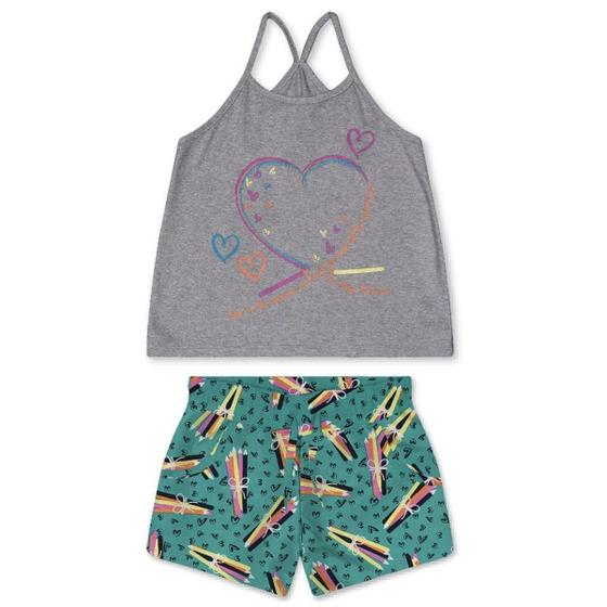 Imagem de Conjunto Blusa alça com Short Menina Rovitex