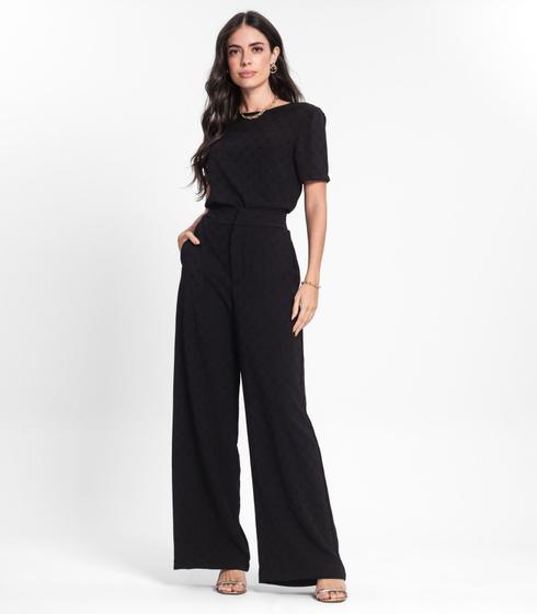 Imagem de Conjunto Blusa Com Calça Pantalona Endless Preto