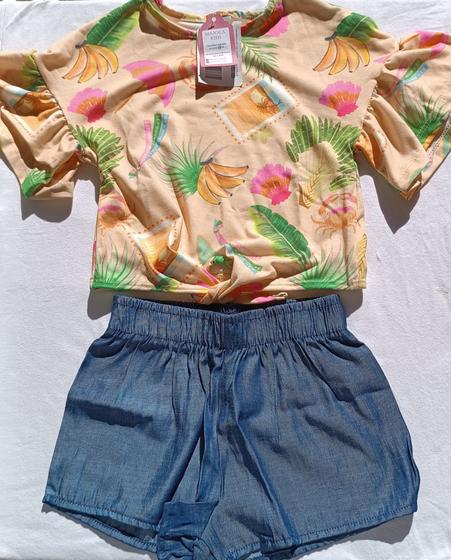 Imagem de Conjunto Blusa e Shorts Menina Rovitex