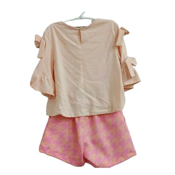 Imagem de Conjunto blusa em malha e short estampado luluzinha