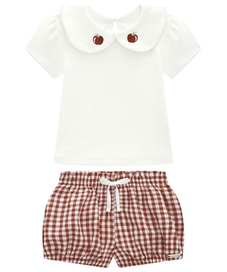 Imagem de Conjunto blusa em suedine e short clochard Somni