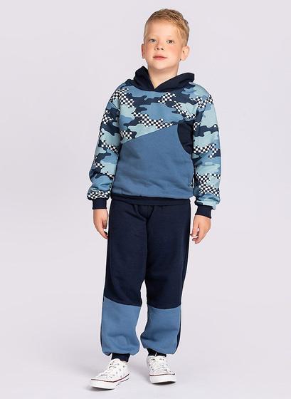 Imagem de Conjunto Blusão Menino Com Capuz E Calça Em Moletom