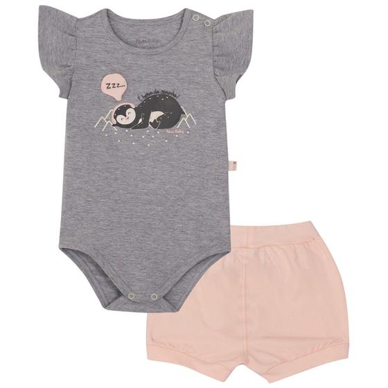 Imagem de Conjunto Body e Short Pinguim Nini e Bambini