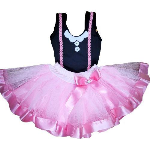 Imagem de Conjunto Body Fantasia Infantil Halloween Carnaval Mundo Bita Com Saia De Tulê