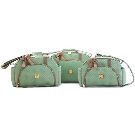 Imagem de Conjunto Bolsas Maternidade Bebe Enxoval Miellu - 4 Peças