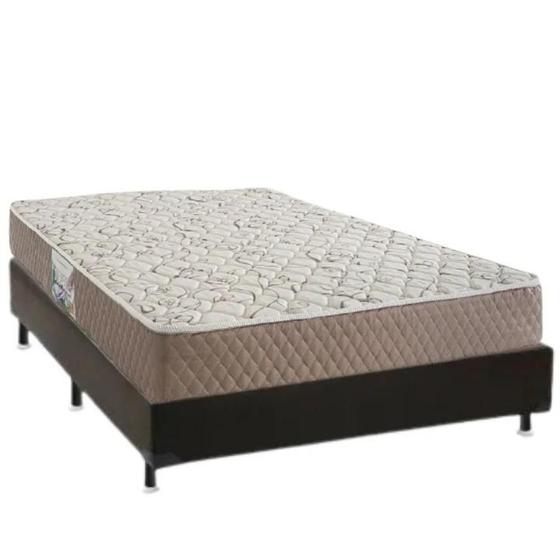 Imagem de Conjunto: box branco + colchão herval durabilli d45 casal 138x188x58