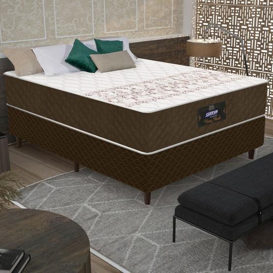 Conjunto Box Casal 138 cm New York Gazin Menor preço em Conjunto Box Casal 138 cm New York Gazin