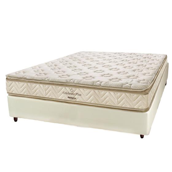 Imagem de Conjunto Box Casal Espuma D33 Minaspuma Celebrate Plus Double Face 138x188x65cm