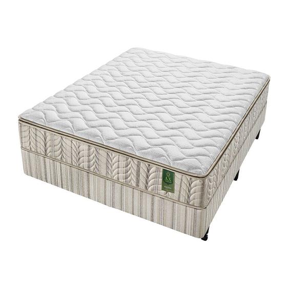 Imagem de Conjunto Box Casal Molas Ensacadas Americanflex Ax Intense 138x188x68cm