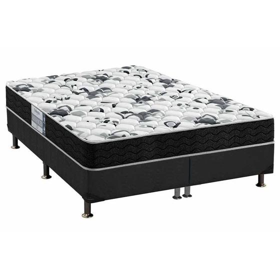 Imagem de Conjunto Box King: Colchão Espuma Probel D28 Anatômico Advanced Tech1000 + Base CRC Suede Gray (193x203)