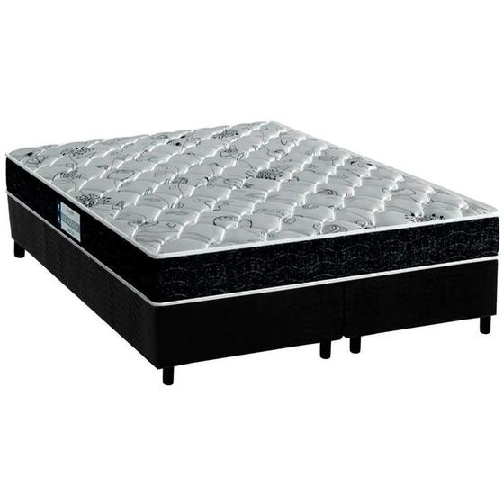 Imagem de Conjunto Box Queen: Colchão Anatômico Probel D45/EP ProDormir Advanced Tech2000 + Base CRC Suede Black(158x198)