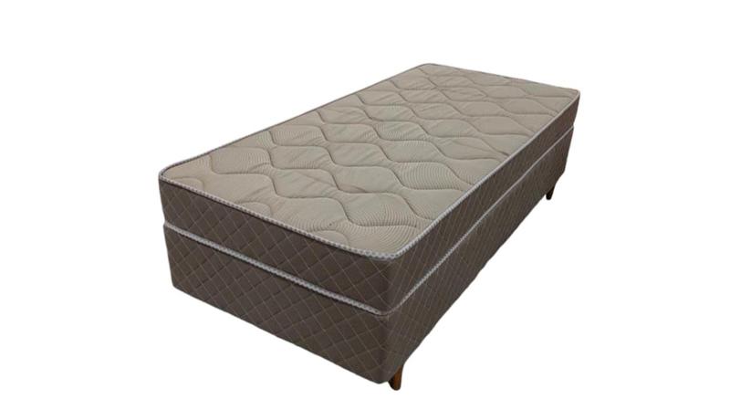Imagem de Conjunto Box Solteiro Atlântida Double Face com Espuma D33 0,88x1,88x0,56 Marrom