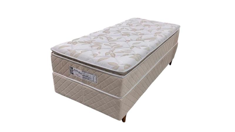 Imagem de Conjunto Box Solteiro Atria Plus Semi Ortopédico com Espuma D33 e D29 Soft 0,88x1,88x0,68 Bege