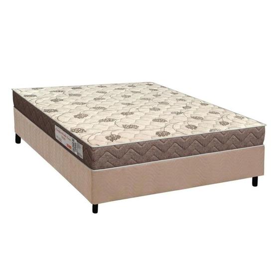 Imagem de Conjunto Box Viúva: Colchão Espuma Orthoflex D28 Comfortpedic+ Base CRC Suede Clean (128x188)