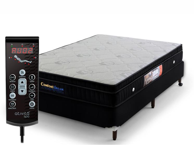 Conjunto Box Viúva Magnético Confort Dream com Massageador Quântico SPA (Colchão 128x198 + Base Box) é boa?