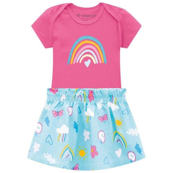 Imagem de Conjunto Brandili Malha Arco-Íris Bebê - Brandili Baby