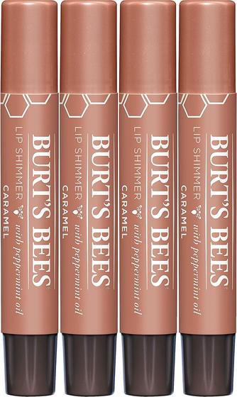 Imagem de Conjunto Burt's Bees Shimmer Caramel - 4 Batons Hidratantes