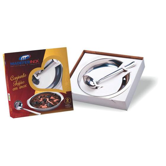 Imagem de Conjunto c/2 Pcs Inox P/ Feijao - Madefer