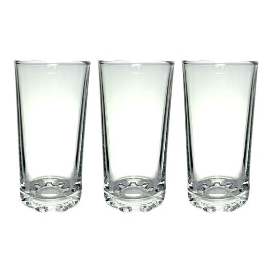 Imagem de Conjunto C/3 Copos Altos Ravi Em Vidro Para Servi 300ml