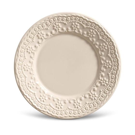 CONJUNTO C/ 6 PRATOS DE SOBREMESA MADELEINE CRU Ø 20,5 cm Menor preço em CONJUNTO C/ 6 PRATOS DE SOBREMESA MADELEINE CRU Ø 20,5 cm