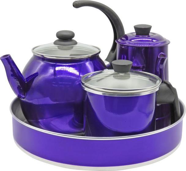 Imagem de Conjunto Café 4 Peças Lilás
