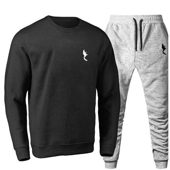 Imagem de Conjunto Calça Com Ajuste Na Cintura Yoyo Store Moletom Gola Redonda