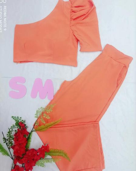 Imagem de Conjunto calça e cropped mula manca