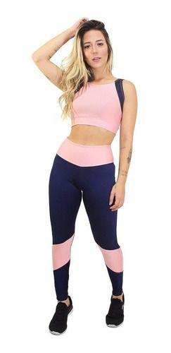 Imagem de Conjunto Calça Legging E Cropped Serious