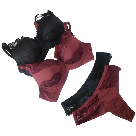 Imagem de Conjunto calcinha e sutiã lingerie