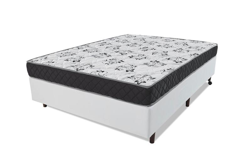 Menor preço em Conjunto Cama Box + Colchão Espuma D33 BF Colchões 138X188x58cm