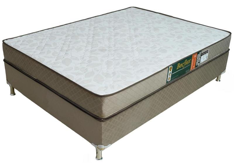 Imagem de Conjunto Cama Box e Colchão Becflex Titan Gold Viúva 1,28 m