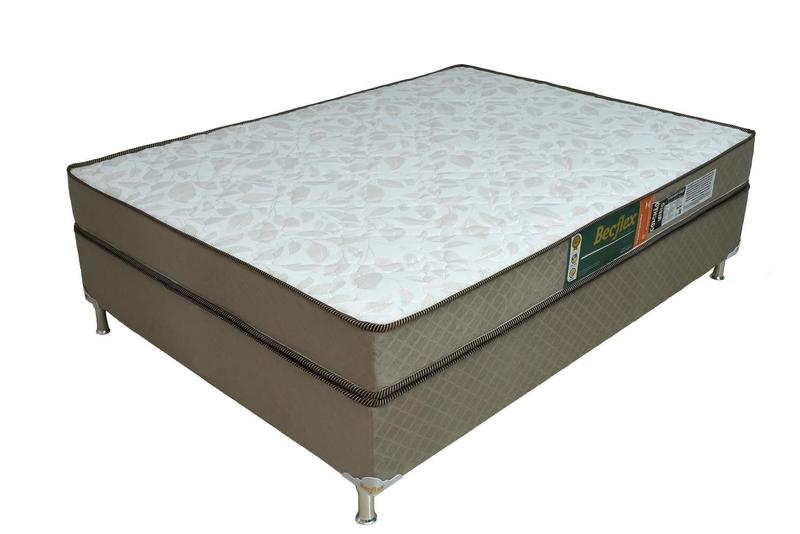 Imagem de Conjunto Cama Box e Colchão Casal Becflex Titan Mag Gold 1,38 x 1,88 x 0,58