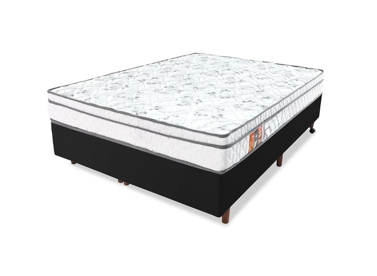 Conjunto Cama Box Queen + Colchão D45 Espuma Ortopédico BF Colchões 158x198cm Menor preço em Conjunto Cama Box Queen + Colchão D45 Espuma Ortopédico BF Colchões 158x198cm
