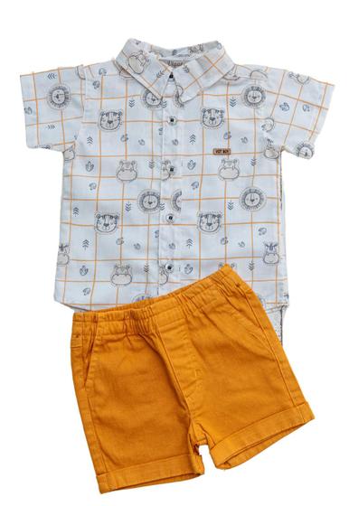 Imagem de Conjunto camisa bichinho 100% algodão Estampado Vigat