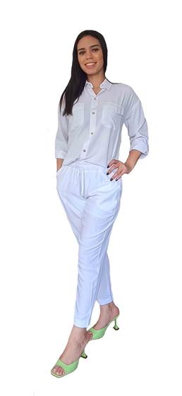 Imagem de Conjunto Camisa E Calça Com Elastico Verão Ref.15585