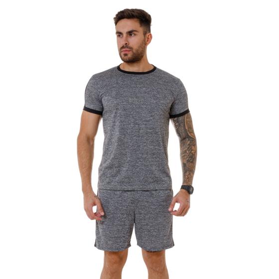 Conjunto Camisa E Short Masculino Dry Fitnnes Academia Menor preço em Conjunto Camisa E Short Masculino Dry Fitnnes Academia
