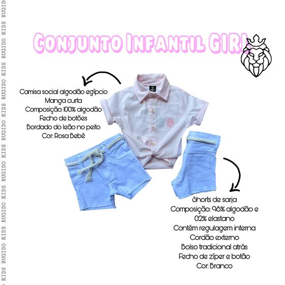 Imagem de Conjunto Camisa e Shorts Infantil Menina