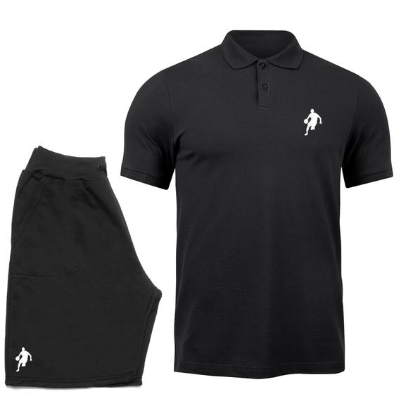 Imagem de Conjunto Camisa Gola Polo Com Bermuda Shorts Basquete Dibre