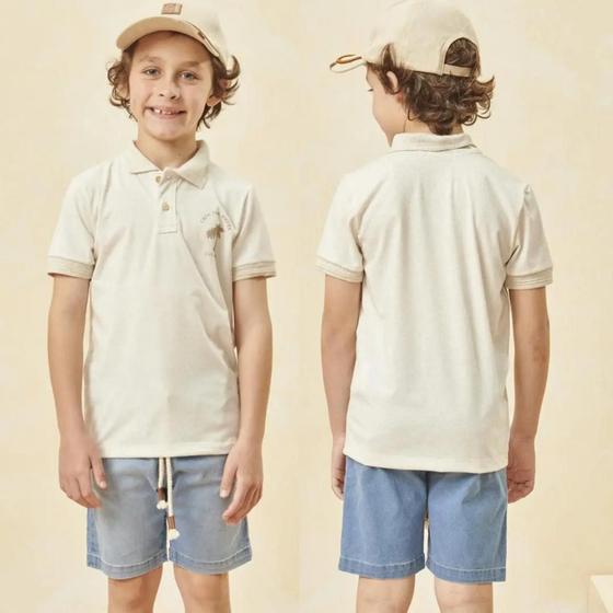 Imagem de Conjunto Camisa Polo Manga Curta com Bermuda - Ref. 66380 Luc.Boo