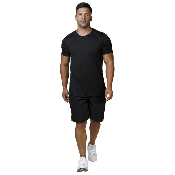 Imagem de Conjunto Camiseta e Bermuda treino Atleta Corrida Fitness