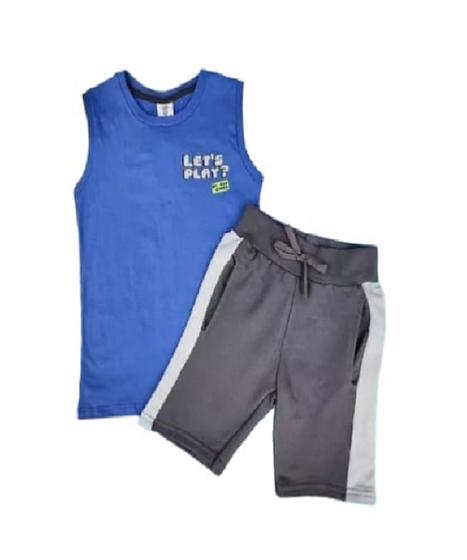 Imagem de Conjunto Camiseta Machão E Bermuda Menino Polvo Alegre