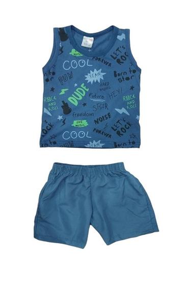 Imagem de Conjunto Camiseta Regata E Bermuda Infantil Menino Básico