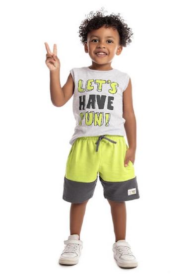 Imagem de Conjunto Camiseta Regata Machão E Bermuda Bi Color