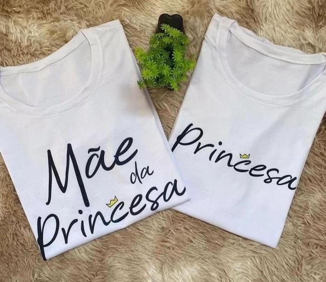 Imagem de Conjunto Camiseta T-shirt Mãe E Filha TAM M/6