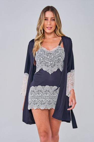 Imagem de Conjunto Camisola + Robe Charlotte