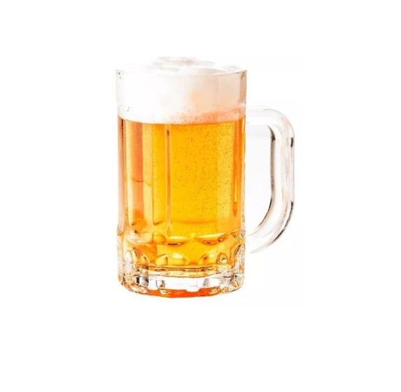 Imagem de Conjunto Caneca De Vidro Chopp Cerveja 400Ml Kit 8 Peças