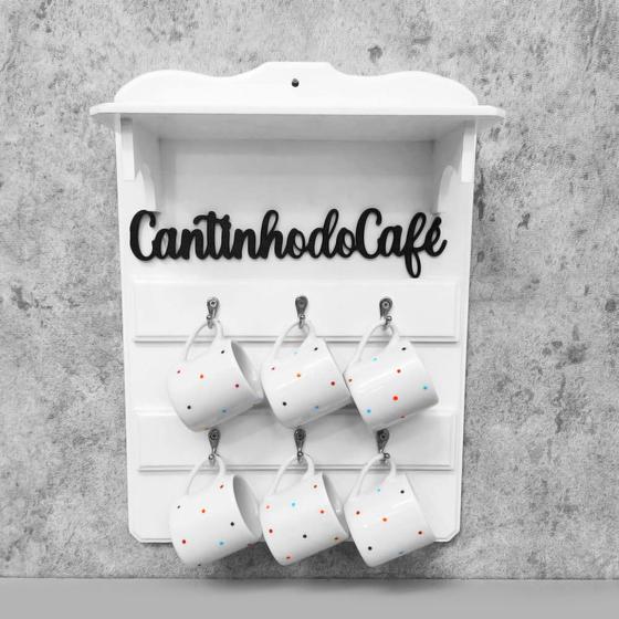 Imagem de Conjunto Cantinho do café com xícara poá color